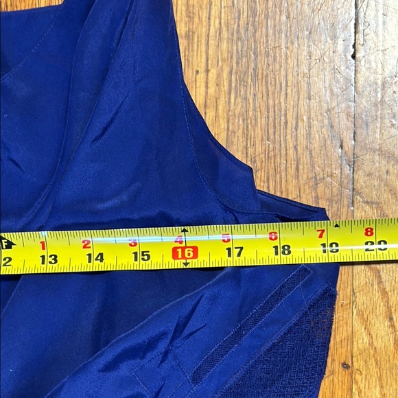 VANESSA BRUNO Women's 100% Silk Blue Slouchy Twist Detail Mini Dress Size 36 - Picture 6 of 11